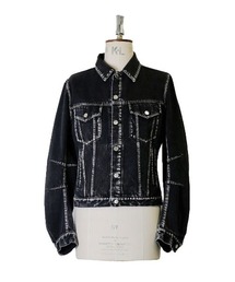 JOHN LAWRENCE SULLIVAN(W[XTo)JOHN LAWRENCE SULLIVAN WASHED DENIM MASSIVE ROUNDED SLEEVE JACKET (1B011-0325-36)(̑AE^[)