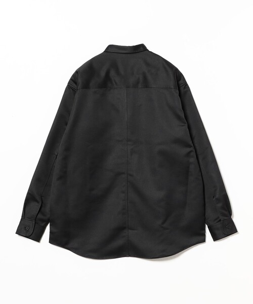 BEAMS（ビームス）の「リラックスフィット レザールック シャツ（シャツ/ブラウス・メンズ・ブラック/ダークブラウン・S/M/L/XL）」の10枚目の写真