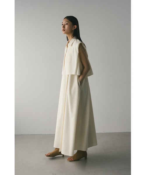 STYLEMIXER(スタイルミキサー)の「2ピースシャツレイヤードワンピース(ワンピース・レディース・ブラック/ブラウン/アイボリー・SMALL/MEDIUM)」の4枚目の写真