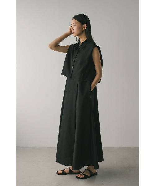 STYLEMIXER(スタイルミキサー)の「2ピースシャツレイヤードワンピース(ワンピース・レディース・ブラック/ブラウン/アイボリー・SMALL/MEDIUM)」の22枚目の写真