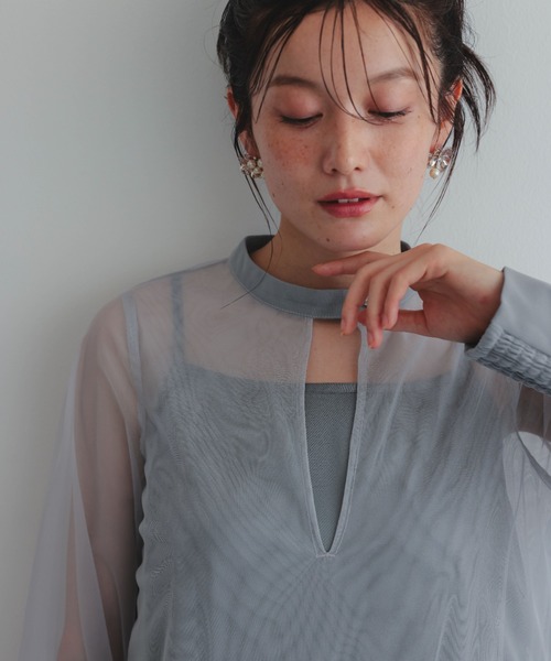 Dorry Doll（ドリードール）の「チュールティアードドレス（ドレス・レディース・ブラック/グレー/チャコール/ベージュ・MEDIUM）」の20枚目の写真