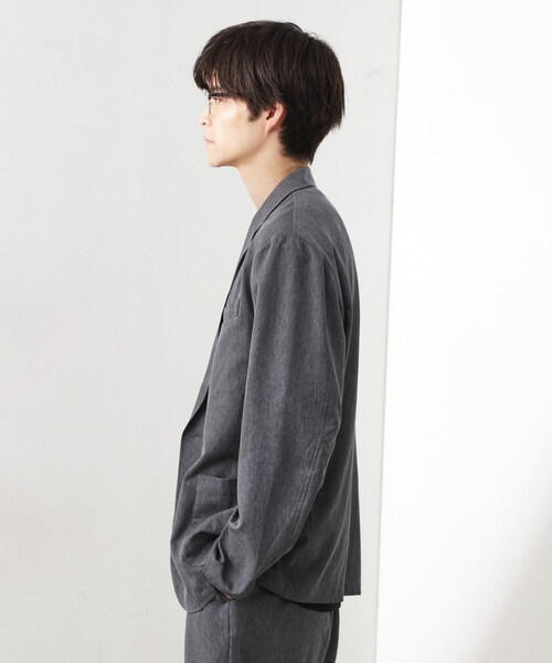 THE SHOP TK （ザ ショップ ティーケー ）の「スムースファイバーリラックスジャケット 【セットアップ可／UVカット／イージーケア／洗濯機OK】（テーラードジャケット・メンズ・ネイビー/グレー/ブラウン系その他・01/02/03/04）」の19枚目の写真