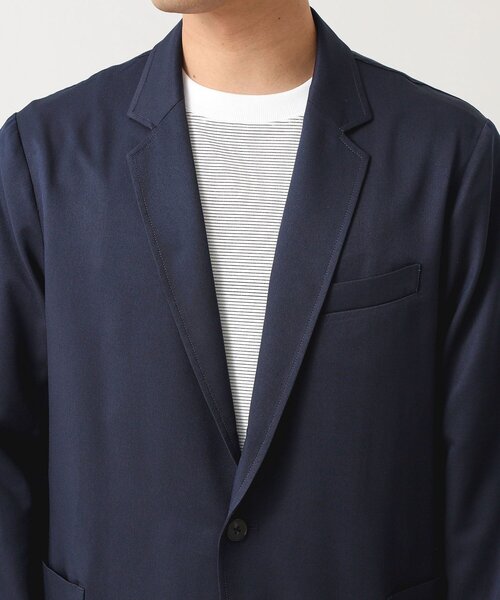 THE SHOP TK （ザ ショップ ティーケー ）の「スムースファイバーリラックスジャケット 【セットアップ可／UVカット／イージーケア／洗濯機OK】（テーラードジャケット・メンズ・ネイビー/グレー/ブラウン系その他・01/02/03/04）」の10枚目の写真
