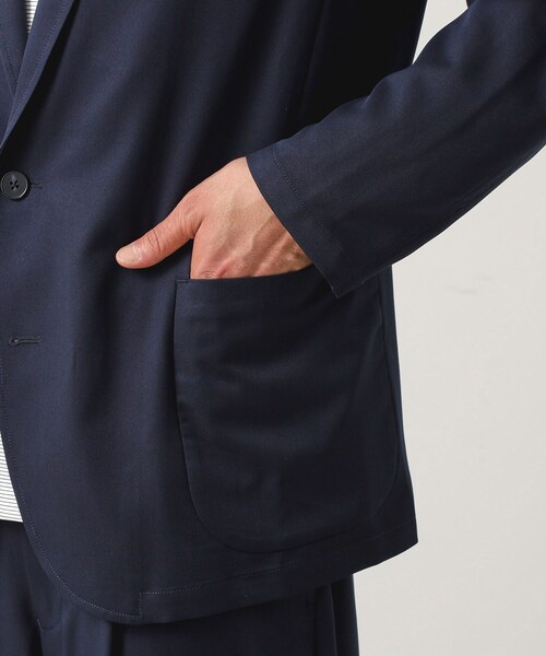 THE SHOP TK （ザ ショップ ティーケー ）の「スムースファイバーリラックスジャケット 【セットアップ可／UVカット／イージーケア／洗濯機OK】（テーラードジャケット・メンズ・ネイビー/グレー/ブラウン系その他・01/02/03/04）」の5枚目の写真