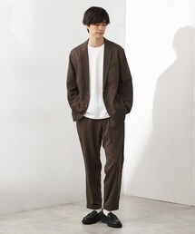 THE SHOP TK （ザ ショップ ティーケー ）の「スムースファイバーリラックスジャケット 【セットアップ可／UVカット／イージーケア／洗濯機OK】（テーラードジャケット）」