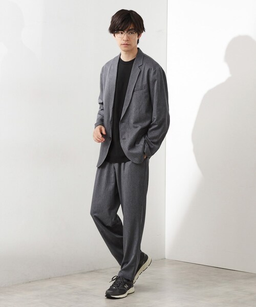 THE SHOP TK （ザ ショップ ティーケー ）の「スムースファイバーリラックスジャケット 【セットアップ可／UVカット／イージーケア／洗濯機OK】（テーラードジャケット・メンズ・ネイビー/グレー/ブラウン系その他・01/02/03/04）」の2枚目の写真