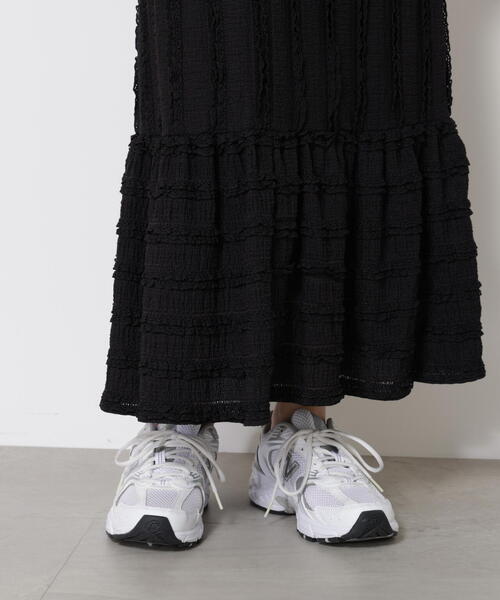 PROPORTION BODY DRESSING(プロポーションボディドレッシング)の「カットレース切り替えスカート / 1215220706(スカート・レディース・ブラック/ホワイト系その他・MEDIUM/P/S)」の8枚目の写真
