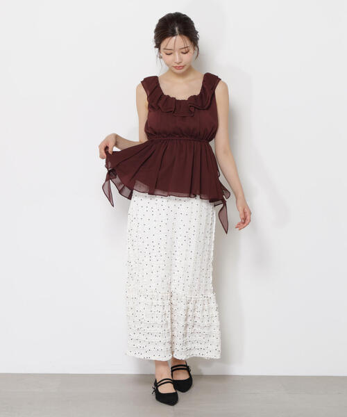 PROPORTION BODY DRESSING(プロポーションボディドレッシング)の「カットレース切り替えスカート / 1215220706(スカート・レディース・ブラック/ホワイト系その他・MEDIUM/P/S)」の15枚目の写真