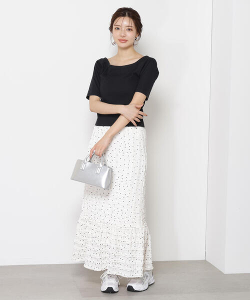 PROPORTION BODY DRESSING(プロポーションボディドレッシング)の「カットレース切り替えスカート / 1215220706(スカート・レディース・ブラック/ホワイト系その他・MEDIUM/P/S)」の19枚目の写真