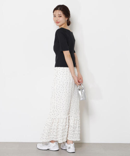 PROPORTION BODY DRESSING(プロポーションボディドレッシング)の「カットレース切り替えスカート / 1215220706(スカート・レディース・ブラック/ホワイト系その他・MEDIUM/P/S)」の21枚目の写真