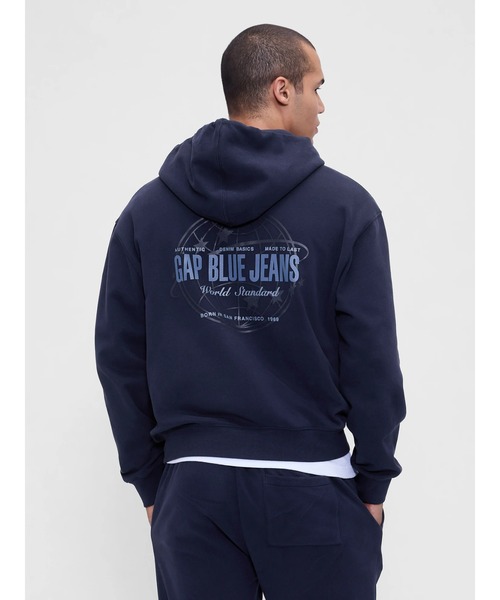 GAP（ギャップ）の「ヴィンテージソフト デニム ジップアップパーカー（パーカー・メンズ・カーキ/ベージュ/ネイビー/ホワイト系その他・XS/S/M/L/XL）」の20枚目の写真