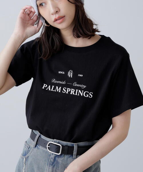 FREE'S MART(フリーズマート)の「◆クラシックロゴプリントTシャツ(Tシャツ/カットソー・レディース・ホワイト/イエロー/ブラック・FREE)」の2枚目の写真