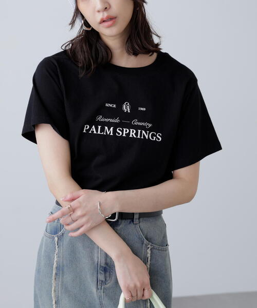FREE'S MART(フリーズマート)の「◆クラシックロゴプリントTシャツ(Tシャツ/カットソー・レディース・ホワイト/イエロー/ブラック・FREE)」の5枚目の写真