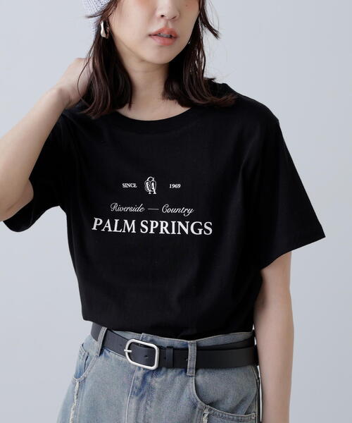 FREE'S MART(フリーズマート)の「◆クラシックロゴプリントTシャツ(Tシャツ/カットソー・レディース・ホワイト/イエロー/ブラック・FREE)」の6枚目の写真