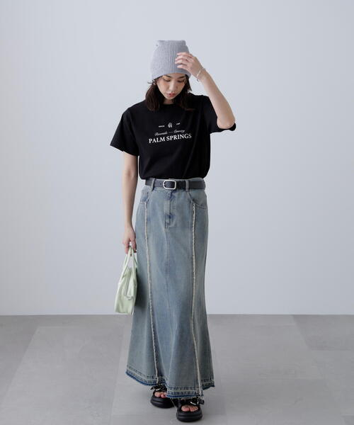 FREE'S MART(フリーズマート)の「◆クラシックロゴプリントTシャツ(Tシャツ/カットソー・レディース・ホワイト/イエロー/ブラック・FREE)」の9枚目の写真
