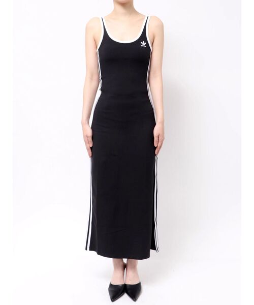 adidas Originals(アディダスオリジナルス)の「adidas 3S TANK DRESS(ワンピース・レディース・ブラック・SMALL)」の8枚目の写真