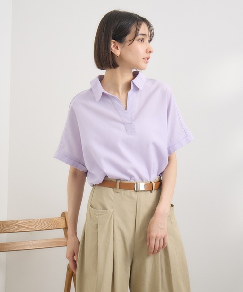 ブラウス シャツ 「PILLINI/ピリーニ」「吸水速乾/UVカット/抗菌防臭/洗濯機洗い可」らくケアリネン混シャツ レディース PILLINI/ピリーニ】【吸水速乾/UVカット/抗菌防臭/洗濯機洗い可