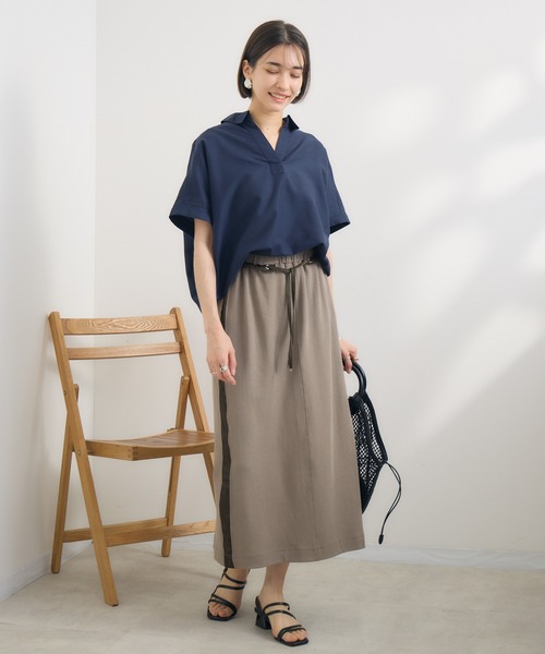ブラウス シャツ 「PILLINI/ピリーニ」「吸水速乾/UVカット/抗菌防臭/洗濯機洗い可」らくケアリネン混シャツ レディース PILLINI/ピリーニ】【吸水速乾/UVカット/抗菌防臭/洗濯機洗い可