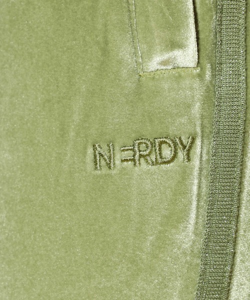 NERDY(ノルディ)の「ベルベットトラックパンツ(スウェットパンツ・レディース・グリーン/ピンク・S/M/SS)」の20枚目の写真