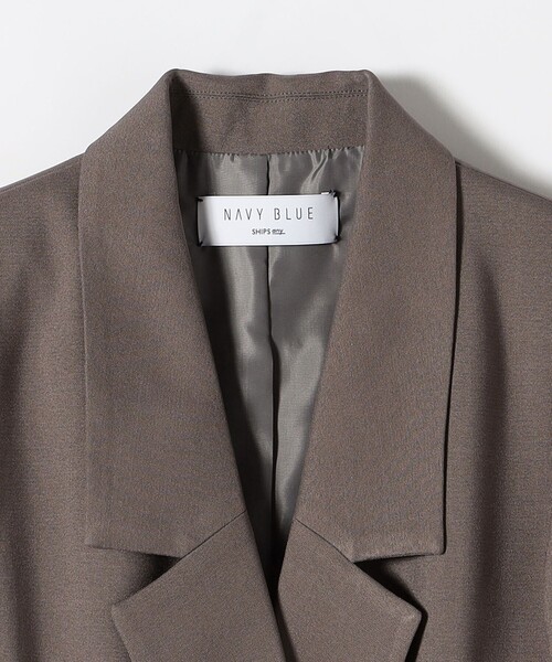 SHIPS any:ダブルクロス セミダブル ジャケット[NAVY BLUE] SHIPS any:〈洗濯機可能〉ダブルクロス セミダブル ジャケット