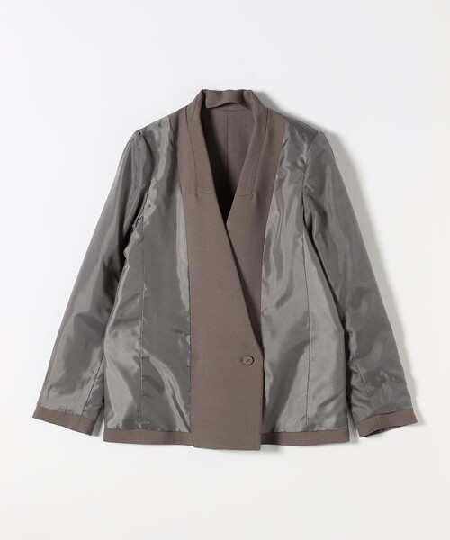 SHIPS any:ダブルクロス セミダブル ジャケット[NAVY BLUE] SHIPS any:〈洗濯機可能〉ダブルクロス セミダブル ジャケット