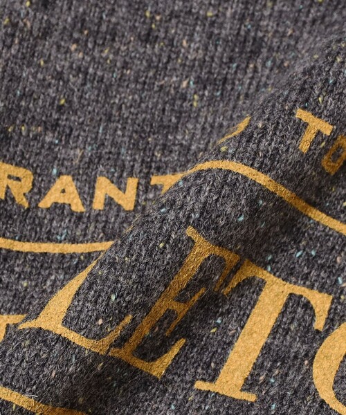 PENDLETON（ペンドルトン）の「【別注】PENDLETON / ロゴ クルーネック ニット（ユニセックス）（ニット/セーター・メンズ・ブラック/ベージュ/ネイビー・S/M/L/XL）」の11枚目の写真