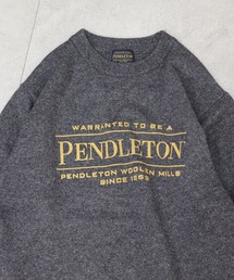 【別注】PENDLETON / ロゴ クルーネック ニット（ユニセックス）