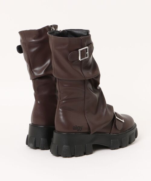 algy(アルジー)の「ALGY エンジニア ミドルブーツ(ブーツ・キッズ・ダークブラウン/ブラック・22.5cm/24.0cm/23.5cm/23.0cm)」の3枚目の写真