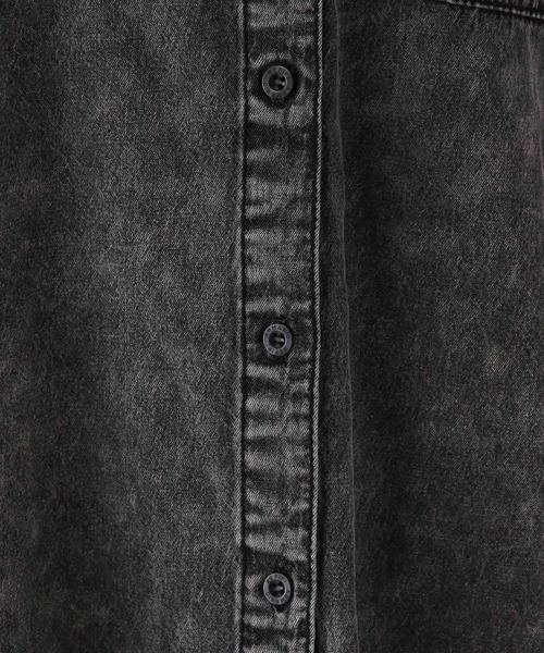 repipi armario（レピピ アルマリオ）の「デニムフードルーズシャツ（シャツ/ブラウス・キッズ・ブラック/ブルー・LARGE/MEDIUM/SMALL）」の13枚目の写真