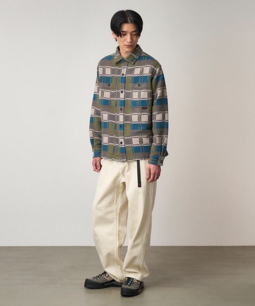 Gramicci(グラミチ)の「FLANNEL ANTHONY SHIRT|ファンネルアントニーシャツ(シャツ/ブラウス・メンズ・シルバー/ピンク・XL/S/XXL/M/L)」の4枚目の写真