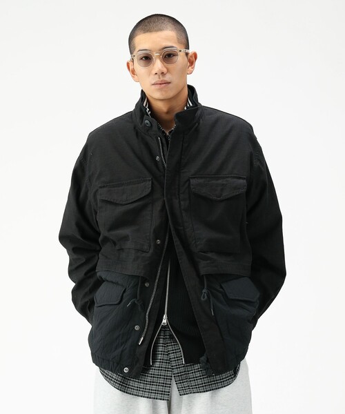 BEAMS（ビームス）の「ワイドフィト バックサテン レイヤード M-65