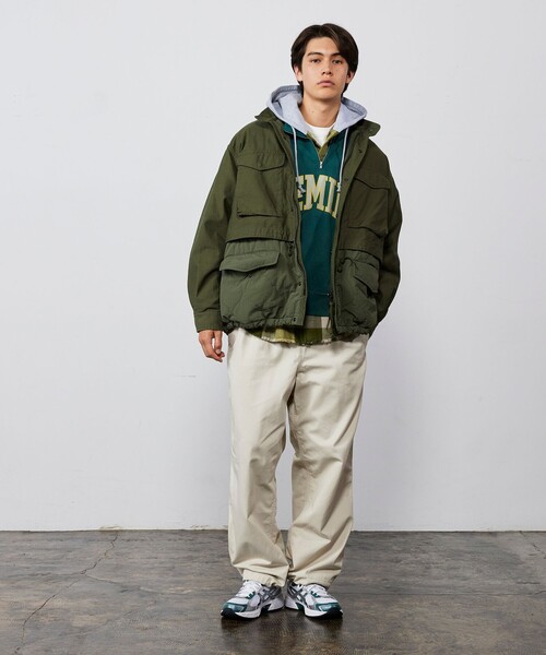 BEAMS（ビームス）の「ワイドフィト バックサテン レイヤード M-65