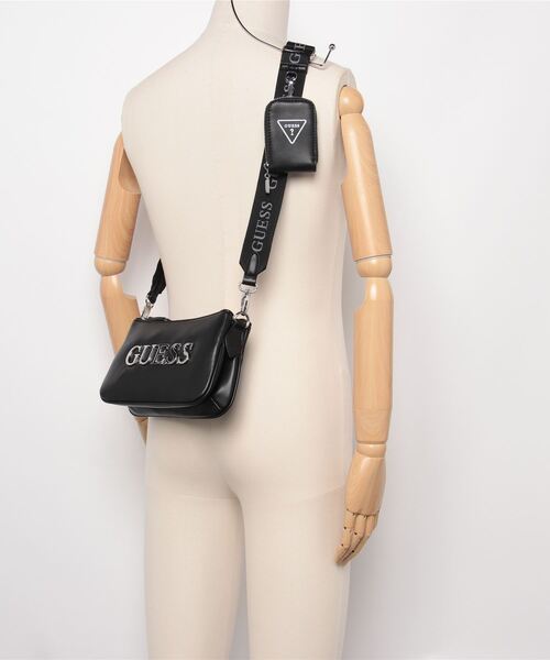 Guess（ゲス）の「TYRAH Mini Crossbody Top Zip ショルダーバッグ（ショルダーバッグ・レディース・ブラック・ONE SIZE）」の16枚目の写真
