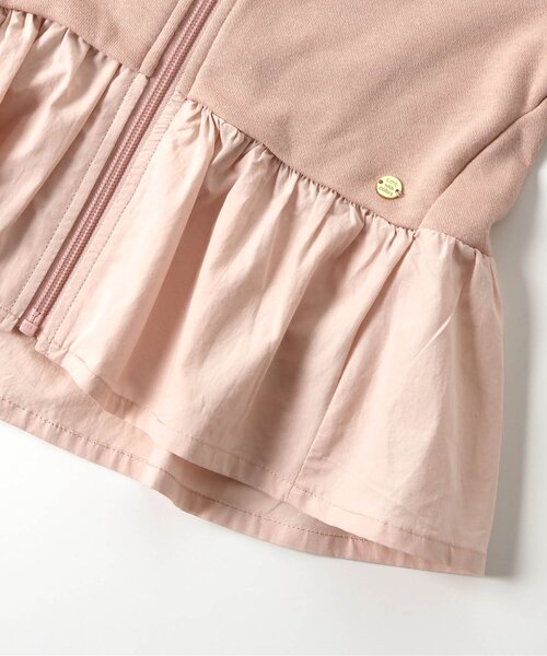 Seraph（セラフ）の「【ジュニア対応】トップスとしても使える袖フリルブルゾン（カーディガン/ボレロ・キッズ・ピンク/アイボリー/ライトインディゴブルー・80/90/100/110/120/130/140）」の13枚目の写真