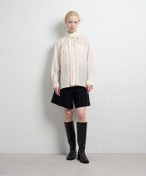 セール】スタンドカラータックブラウス（シャツ/ブラウス）｜LANVIN en