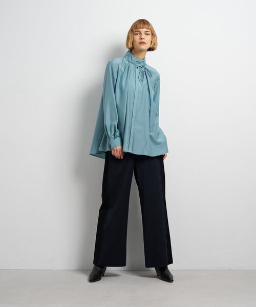 スタンドカラータックブラウス（シャツ/ブラウス）｜LANVIN en Bleu