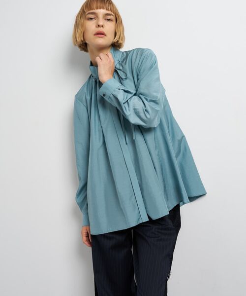 スタンドカラータックブラウス（シャツ/ブラウス）｜LANVIN en Bleu