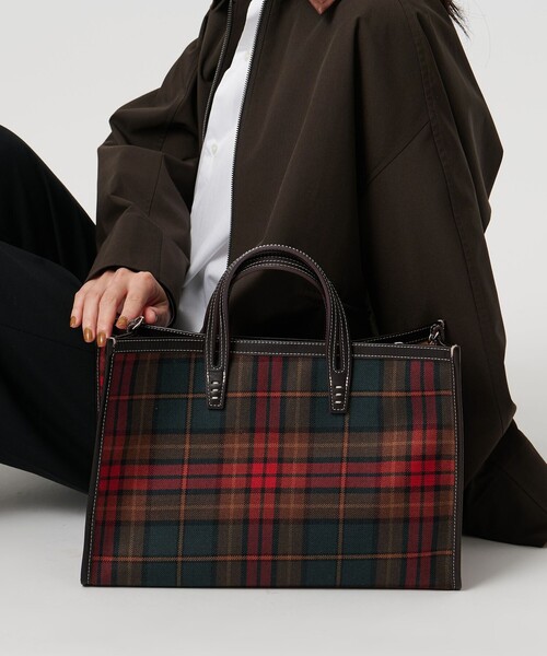 別注】＜A VACATION＞BREAD M チェックトートバッグ（トート
