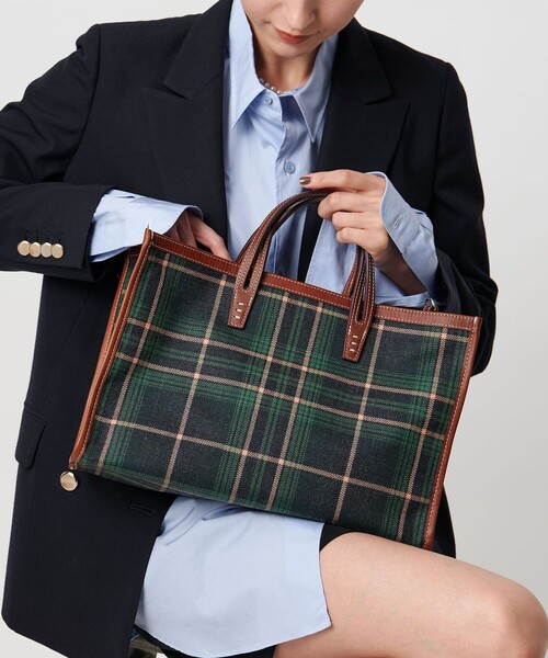 別注】＜A VACATION＞BREAD M チェックトートバッグ（トート