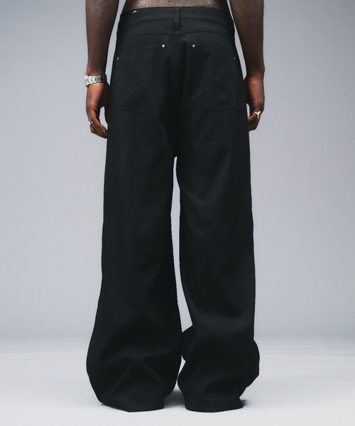 ANDER HUNK（アンダーハンク）の「Seem Design Polyester Baggy Slacks / シームデザインポリエステルバギースラックス（スラックス・メンズ・ブラック/チャコールグレー・SMALL/LARGE/MEDIUM）」の22枚目の写真