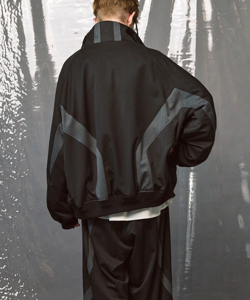 UNISEX》Wool Mixed Prime-Over Track Jacket/ウールミックス