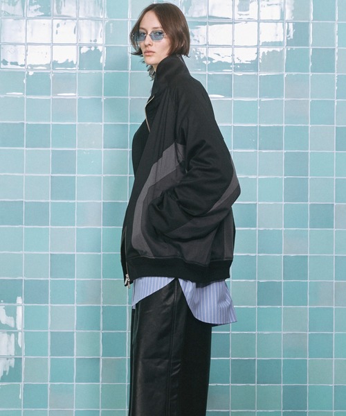 UNISEX》Wool Mixed Prime-Over Track Jacket/ウールミックスプライム