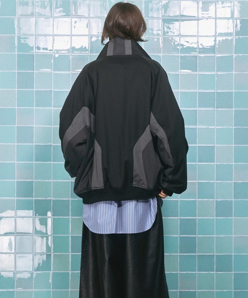 UNISEX》Wool Mixed Prime-Over Track Jacket/ウールミックスプライム