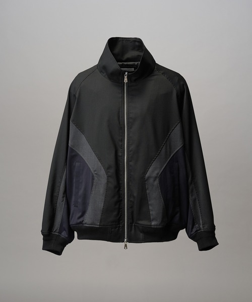 MAISON SPECIAL（メゾンスペシャル）の「《UNISEX》Wool Mixed Prime-Over Track Jacket/ウールミックスプライムオーバートラックジャケット【MAISON SPECIAL/メゾンスペシャル】（ブルゾン・メンズ・ブラック/ネイビー・1/2）」の15枚目の写真