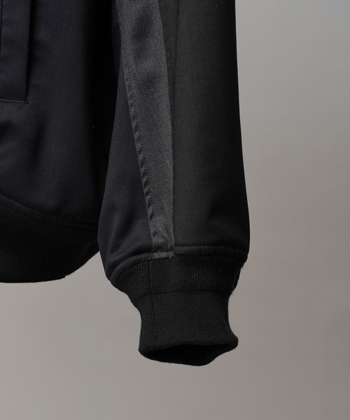 MAISON SPECIAL（メゾンスペシャル）の「《UNISEX》Wool Mixed Prime-Over Track Jacket/ウールミックスプライムオーバートラックジャケット【MAISON SPECIAL/メゾンスペシャル】（ブルゾン・メンズ・ブラック/ネイビー・1/2）」の21枚目の写真