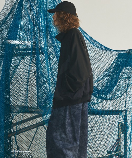 MAISON SPECIAL(メゾンスペシャル)の「《UNISEX》Wool Mixed Prime-Over Track Jacket/ウールミックスプライムオーバートラックジャケット【MAISON SPECIAL/メゾンスペシャル】(ブルゾン・メンズ・ブラック/ネイビー・1/2)」の17枚目の写真