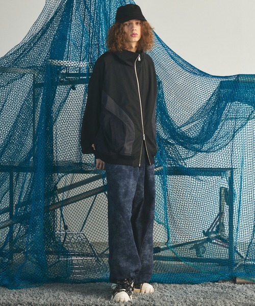 MAISON SPECIAL(メゾンスペシャル)の「《UNISEX》Wool Mixed Prime-Over Track Jacket/ウールミックスプライムオーバートラックジャケット【MAISON SPECIAL/メゾンスペシャル】(ブルゾン・メンズ・ブラック/ネイビー・1/2)」の13枚目の写真