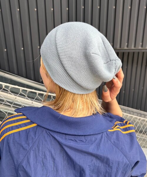 WHO'S WHO gallery（フーズフーギャラリー）の「リブビーニー（ニットキャップ/ビーニー・メンズ・ネイビー/グレー/ブラック・FREE）」の5枚目の写真