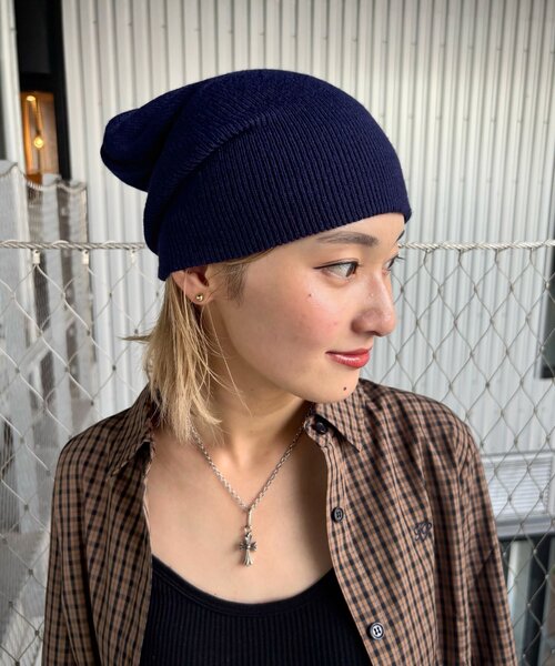 WHO'S WHO gallery（フーズフーギャラリー）の「リブビーニー（ニットキャップ/ビーニー・メンズ・ネイビー/グレー/ブラック・FREE）」の7枚目の写真