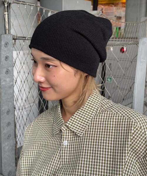 WHO'S WHO gallery（フーズフーギャラリー）の「リブビーニー（ニットキャップ/ビーニー・メンズ・ネイビー/グレー/ブラック・FREE）」の8枚目の写真